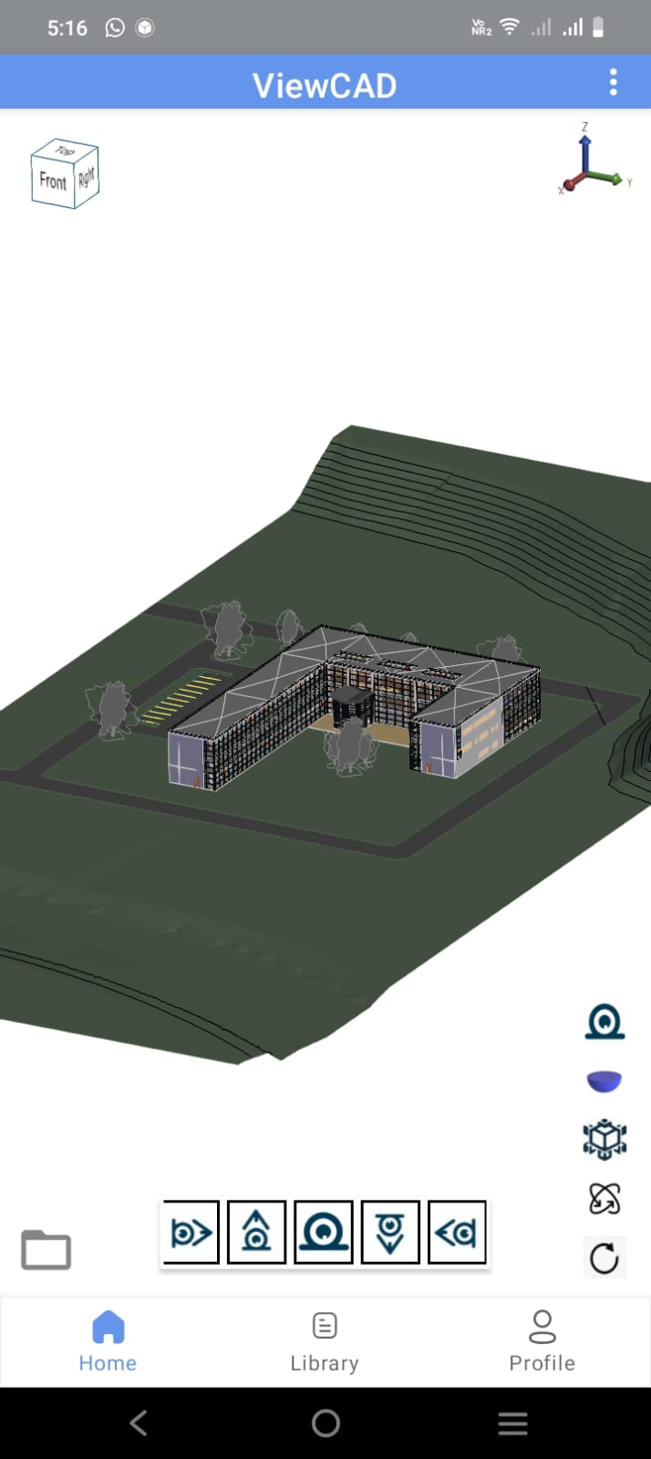 Home Screen with Revit Model