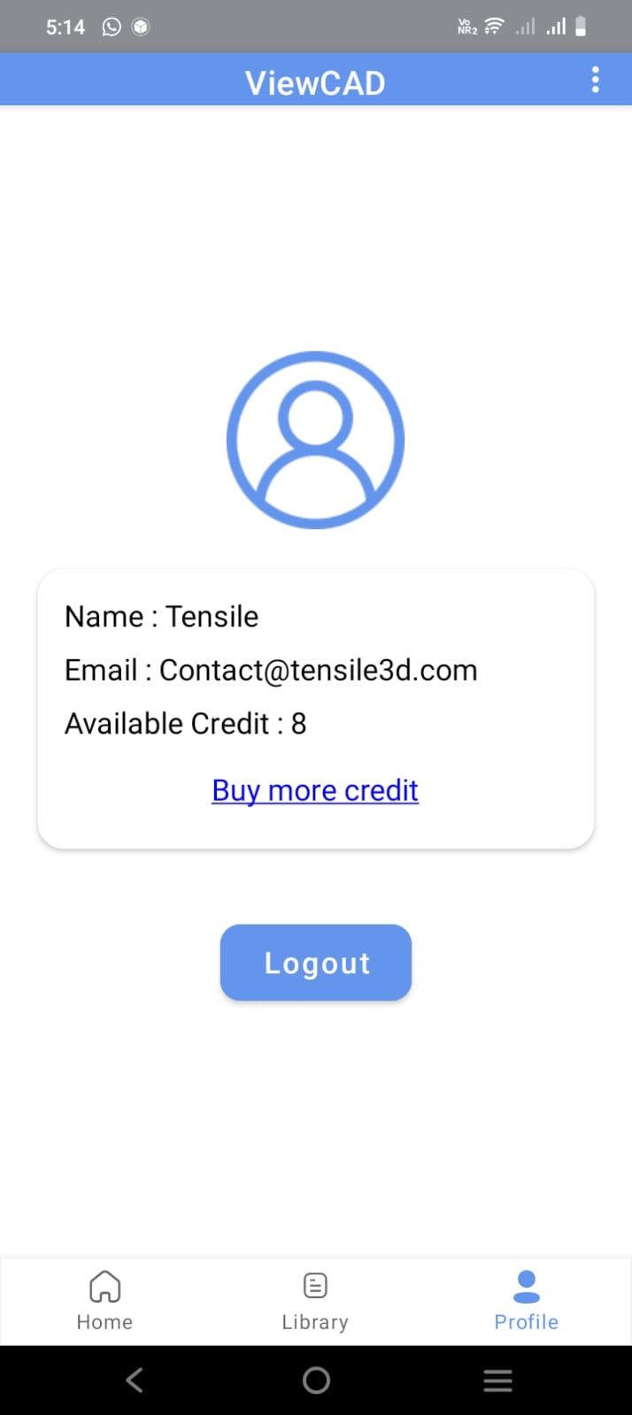 User Profile Screen
